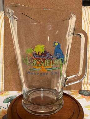 Jimmy Buffett's Margaritaville Mohegan Sun Souvenir Glass Pitcher
